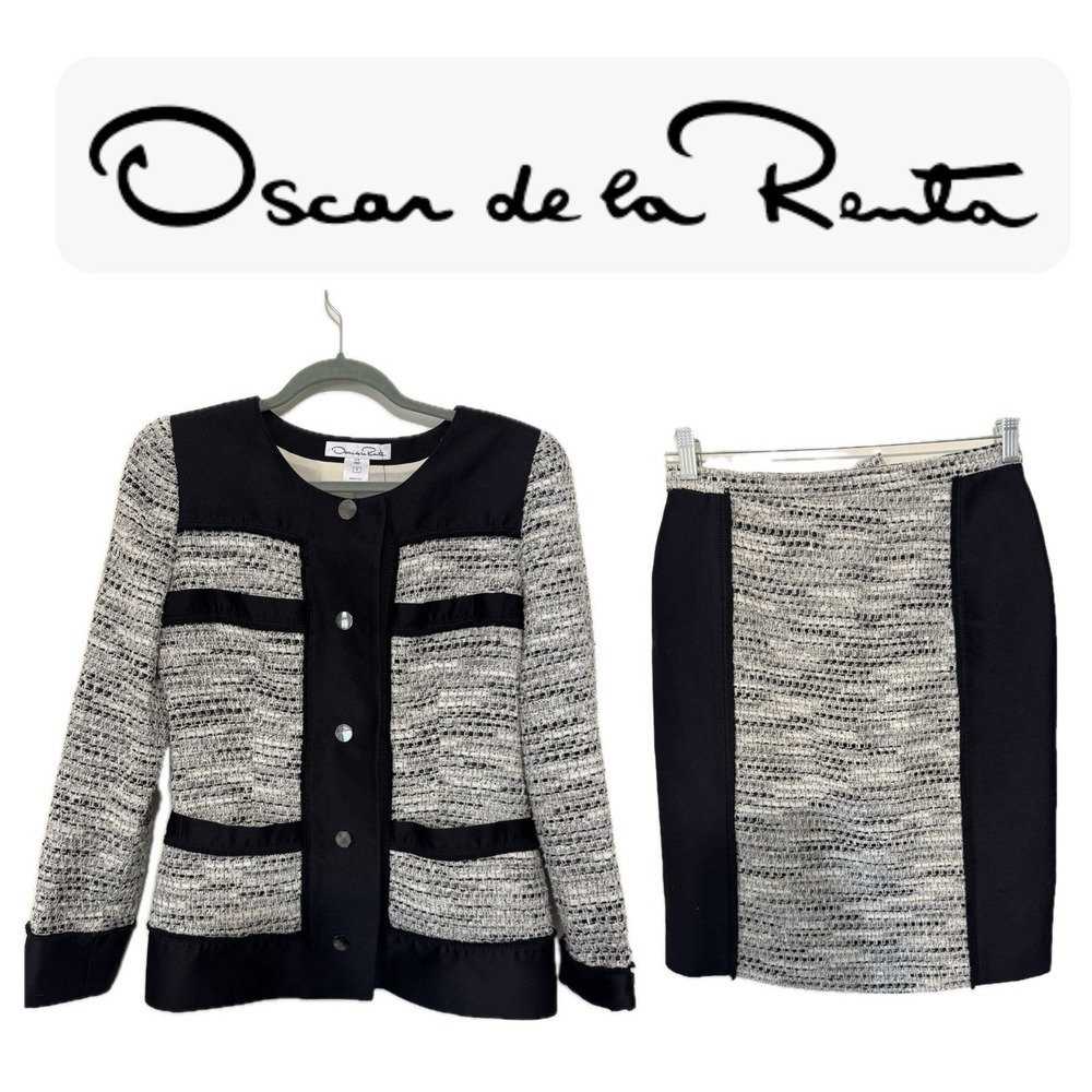 Oscar De La Renta - Skirt Suit Set Size 8‎